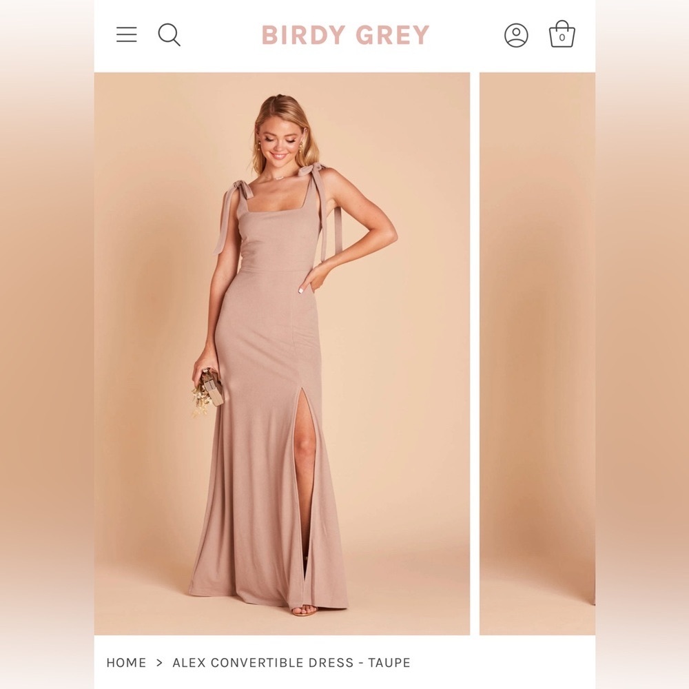 Birdy Grey ‘Alex’ Dress in Crepe Taupe